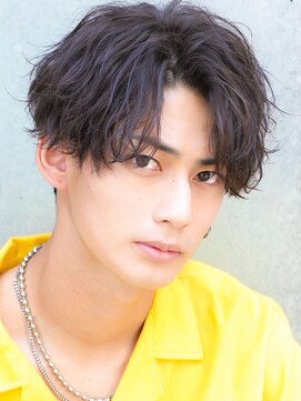 オーシャントーキョーハラジュク(OCEAN TOKYO harajuku) 波巻きパーマメンズツイストスパイラルパーマセンターパート