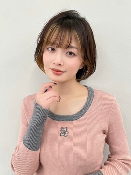 ロンドロゼ 池袋(Lond rose) イメチェン外ハネボブ美髪ワイドバング/ショートボブ髪質改善