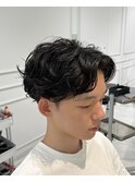 ニュアンスパーマ　刈り上げ
