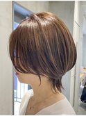 伸ばしかけショート×外ハネ×ショートウルフ 20代30代40代50代