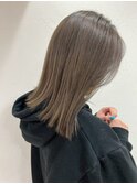 外はねロブ×ミルクティグレージュ