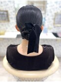 タイトシニヨン/アップヘア/参列ヘア/結婚式/お呼ばれヘア