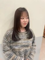 バショ(ba sho)&nbsp;レイヤーカット/暗髪/透明感カラー