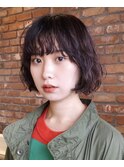 【macana指名】ボブパーマミニボブゆるふわ暖色向ヶ丘遊園