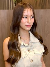 ランソ 新宿(RUNSO) 韓国風巻き髪ＸシースルーバングＸ透明感カラー