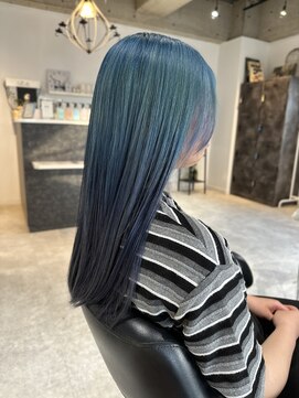 【ADDICT_YUYA】ブルーグラデーションカラー　１８レベル以上