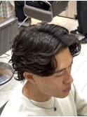 men's/メンズ/リバースセンターパート/サーフカール/神保町/眉毛