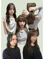 ヌー 栄(nuu)&nbsp;【SHIHO】ブリーチなしダブルカラー　オリーブグレージュ