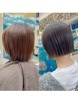 ラニハナクドウ(lanihana.kudo) #ミニボブ#オリーブグレージュ