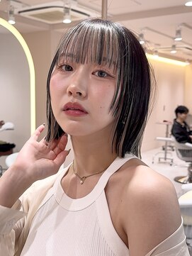 サンド ミュウ 横浜店(sand mieu) 韓国風切りっぱなしボブ