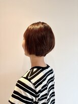 ペスカケイクリエイティブ(PESCA K-CREATIVE) ピンクベージュカラー×丸みショートボブ