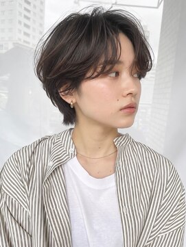 トリッカ 銀座(tricca) ショート/ニュアンスパーマ/ショートボブ/ハンサムショート