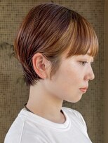 トップヘアー スパアンドリラクゼーション 安城(spa&relaxation)&nbsp;安城絶壁解消丸みショートボブ大人こなれブラウンベージュ20代