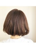 【ao hair garden】ナチュラルボブ×アッシュベージュ