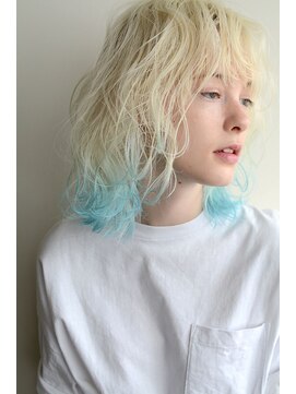 ミラバイグリーン(Mira by green) natural layer×aqua blue color　【ブルージュ】　#4