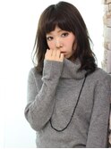 ダークモカブラウン×リラックスストレート