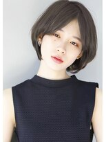 ラミ(L'ami)&nbsp;『 グレージュ ×  透け感 』ひし形シルエット ショートボブ☆