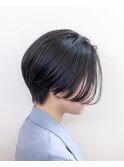 前下がりショート#黒髪#耳掛けショート#くびれショート#ボブ