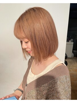 トレス(TRESS) 切りっぱなしボブ　シアーベージュ　マロンベージュ