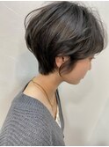 くびれショート/ダークグレー/20代/30代/40代