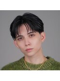 波巻き束感ショートツーブロックマッシュアップバングコンマヘア