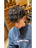 ジェットブラックキューサンロク(JET BLACK 936)&nbsp;プードルパーマ