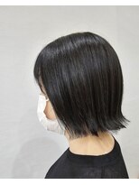 エイムヘアメイク 舟入店 ミニマムボブ×ブラックカラー