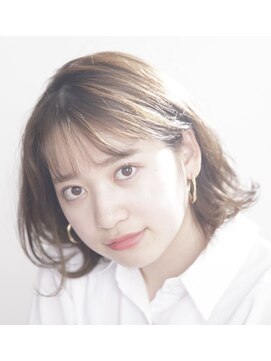 ルルディ バイ アフロディーテ銀座(luludi by APHRODITE) 黒髪/グレーベージュ/レイヤーロング/前髪パーマ/銀座