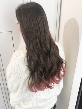 ピヨン 心斎橋(piLLon) 裾カラー☆コーラルピンク