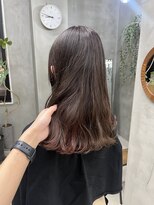 テトヘアー(teto hair) 暖色インナーカラーミディアム透明感カラー