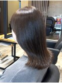 ミルクティーベージュカラーくびれヘアグレージュカラー韓国