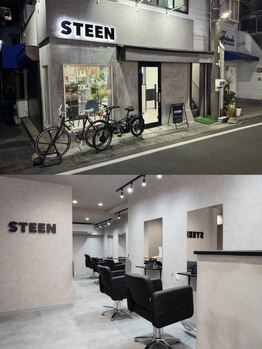スティーン(STEEN)の写真/お洒落なインテリアに囲まれた店内で、癒しの時間を過ごせる♪経験豊富なスタイリストの高い技術をご提供。