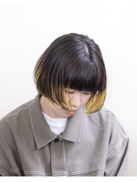 ルプラ ブリリアント(le-pla brilliant) ボブ/フェイスレイヤー/イエロー/グラデーションカラー/豊橋田原
