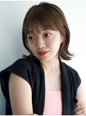 大人かわいい外はねbob*前髪ありボブヘア*前髪カット*白髪染めOK