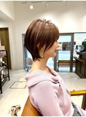 大人ショートボブ丸みショートカットマッシュショート/北千住