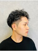 20代30代メンズツイストパーマ束感トラッドオシャレ感ショート