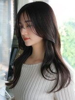 エインアンリー 明治神宮前(AIN.ANLY.)&nbsp;デジタルパーマくびれロング顔周りカットレイヤーパーマ前髪