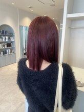 デコヘアーチーノ(DECO HAIR Ccino) ブリーチ無しダブルカラー/ワインレッド