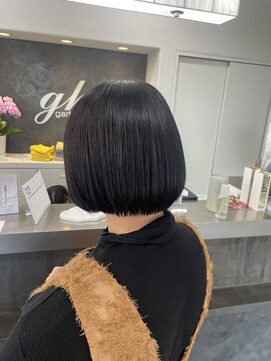 ガルボヘアー 桟橋店(garbo hair) オイルカラーミニボブ高知美容院アッシュブラウン