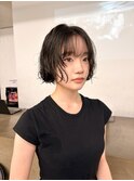ショートボブパーマ緩めパーマ緩めボブパーマプードルパーマ