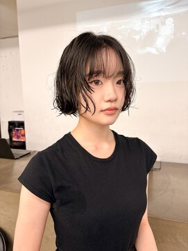 レコ 渋谷(LECO) ショートボブパーマ緩めパーマ緩めボブパーマプードルパーマ