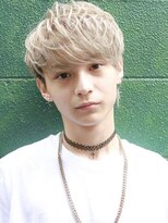 ソース 茨木(SOURCE)&nbsp;ハイトーンホワイト×刈り上げショート/メンズ