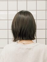 ガーデンヨコハマ(GARDEN YOKOHAMA) ボブ 外ハネボブ くびれヘア 夏 縮毛矯正 ハイライトカラー