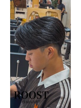 ルースト 原宿店(ROOST) ニュアンスパーマ/センターパート/渋谷/原宿/パーマ