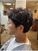大人カジュアルなブリックパーマ