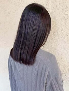 プリモ ココ 鍋島店(Primo coco.) ラベンダーブラウン ラベンダーアッシュ 艶髪 酸性ストレート