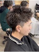 アクティブショートスパイキーパーマジェントルショートシャギー