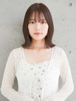 ニューヨークニューヨーク イオンスタイル東淀川店(NYNY)&nbsp;ナチュラル外ハネぱっつんボブブラウンヘア【淡路/上新庄】