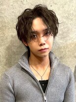 メンズファット バイ アプリーレ(Men's PHAT by Aprire)&nbsp;爽やかセンターパート韓流ナチュラル×波打ちパーマ20代30代40代