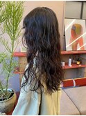 20代30代◎大人可愛いウェーブパーマ×前髪カット